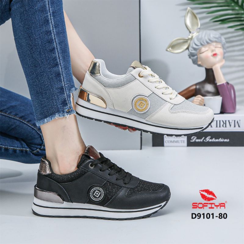 SEPATU SNEAKER WANITA SOFIYA KEKINIAN TERBARU 9101-80