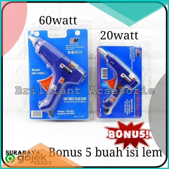 

Glue Gun - Lem Tembak Silicon 220v - 60watt Besar 20JVLZ3 parts
