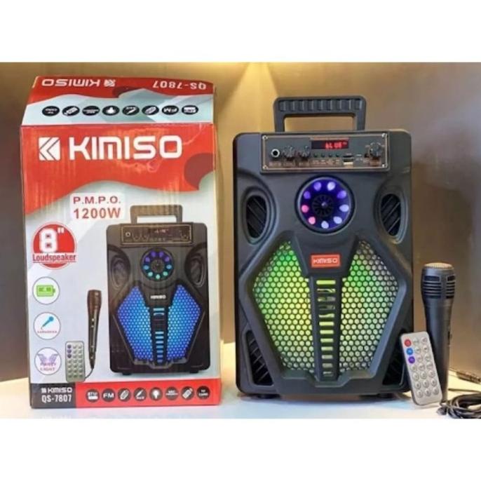 Speaker Bluetooth 8 Inchi Brain Power / Kimiso Qs 7807 Super