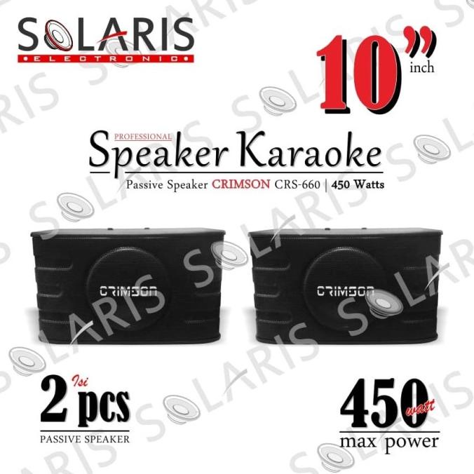 SPEAKER KARAOKE 10 Inch Pasif CRIMSON CRS-660