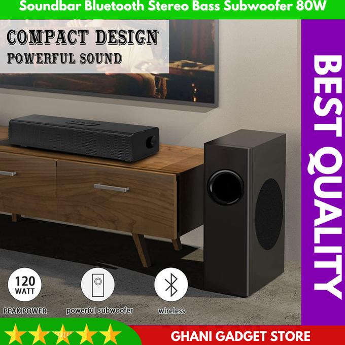 Soundbar Bluetooth Speaker Home Theater Wireless TV Subwoofer Speker