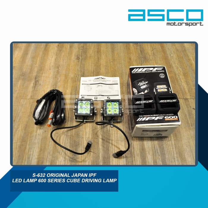[New Ori] S-632 Original Japan Ipf Led Lamp 600 Series Cube Driving Lamp Bisa Sameday