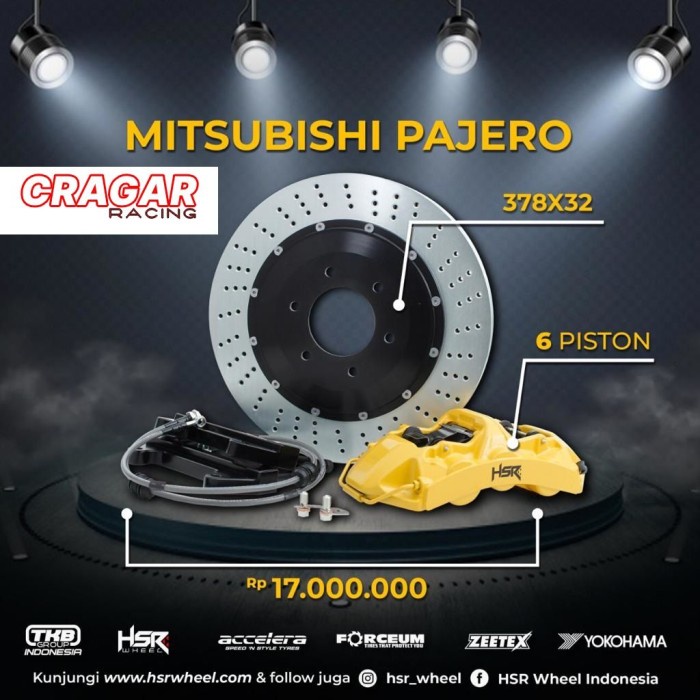 ✨Sale Big Brake Kit Hsr Untuk Mitsubishi Pajero Bisa Gojek