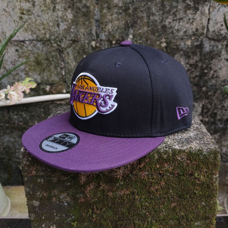 topi snapback lakers new era caps ungu