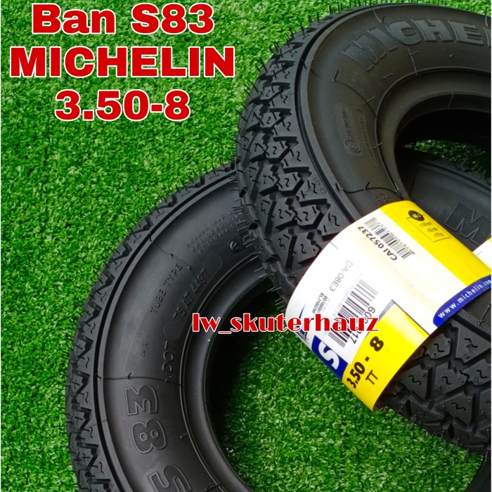 BAN VESPA MICHELIN S83, UKURAN 3.50 RING 8 ORIGINAL BEST QUALITY
