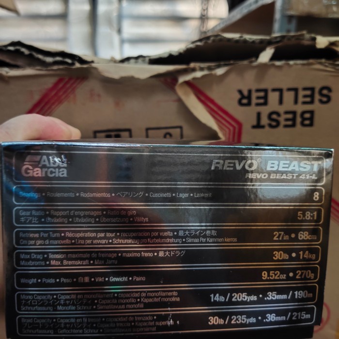 ✨Ori Reel Abu Garcia Revo Beast 41 L Reel Bc Overhead Terbatas