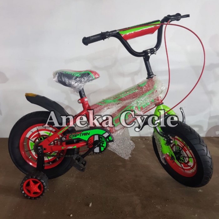 ✨Ori Sepeda Anak Bmx Captain 12 Ban Jumbo Ban Besar Sepeda Roda Empat Bisa Gojek