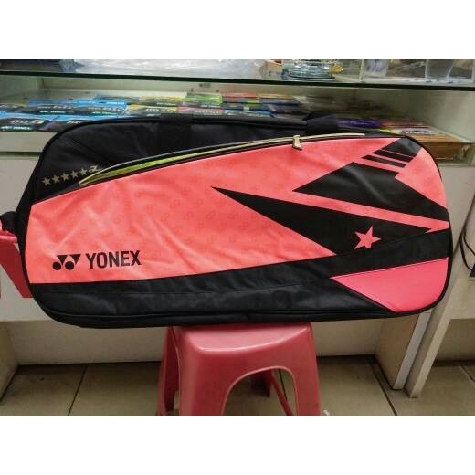 [Best Seller] Tas Badminton Yonex Lindan Sunr11Wldex Bright Red Original Terbatas