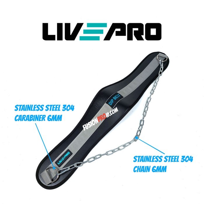 ✨New Ori Dip Dips Dipping Belt Pull Up S Sabuk Beban Rantai Fitness Gym Livepro Terbaru