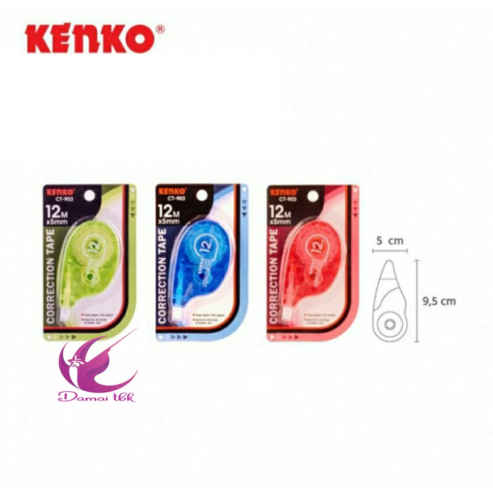 

Correction tape Kenko CT - 903/12mx5mm ( 1 pcs )