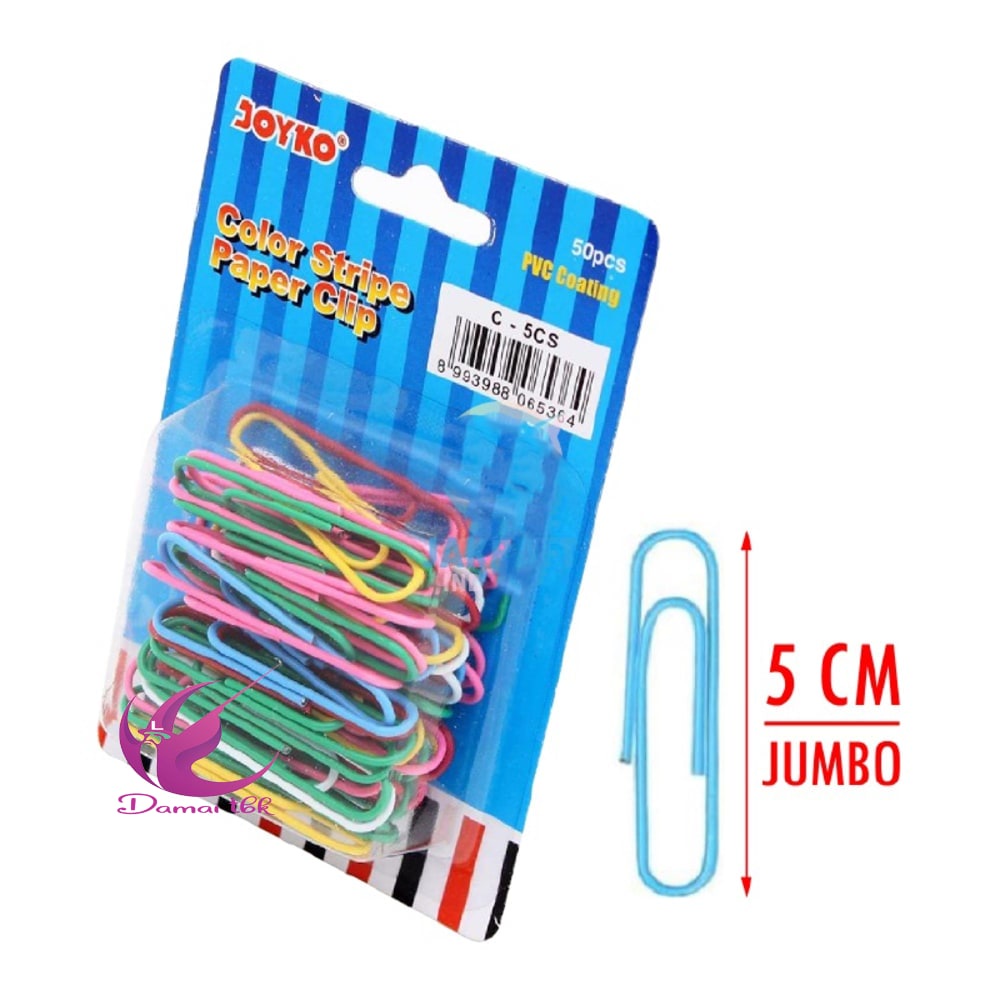 

Paper Clip Jumbo 5 Cm | 50 mm JOYKO C-5CS Color Jumbo Paper Clip No.5