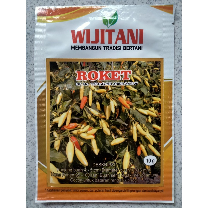 Benih Cabe Rawit ROKET 10 Gram - Bibit Cabe Roket - crm