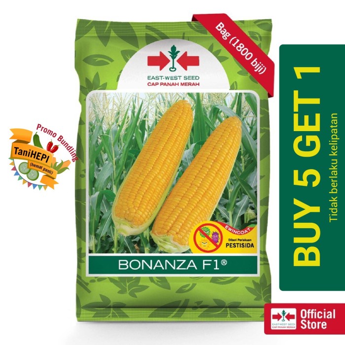 Cap Panah Merah - Benih Jagung Manis Bonanza F1 Isi 1800 Biji