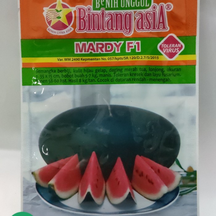 Mardy F1 Benih Semangka Inul Merah Hibrida Kemasan 20gr Original Pabri