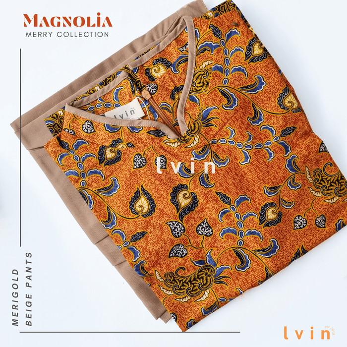 Magnolia Lengan Panjang Full Batik Baju Suster / Seragam Nanny