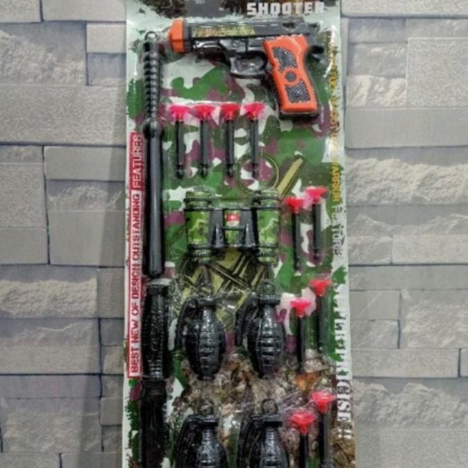 Mainan pistol tembakan granat panahan PKB