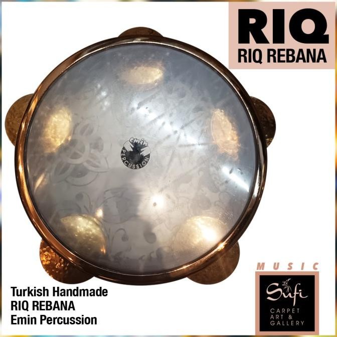 Terlaris Riq Rebana By Emin Percussion 22 Cm Handmade Turkey