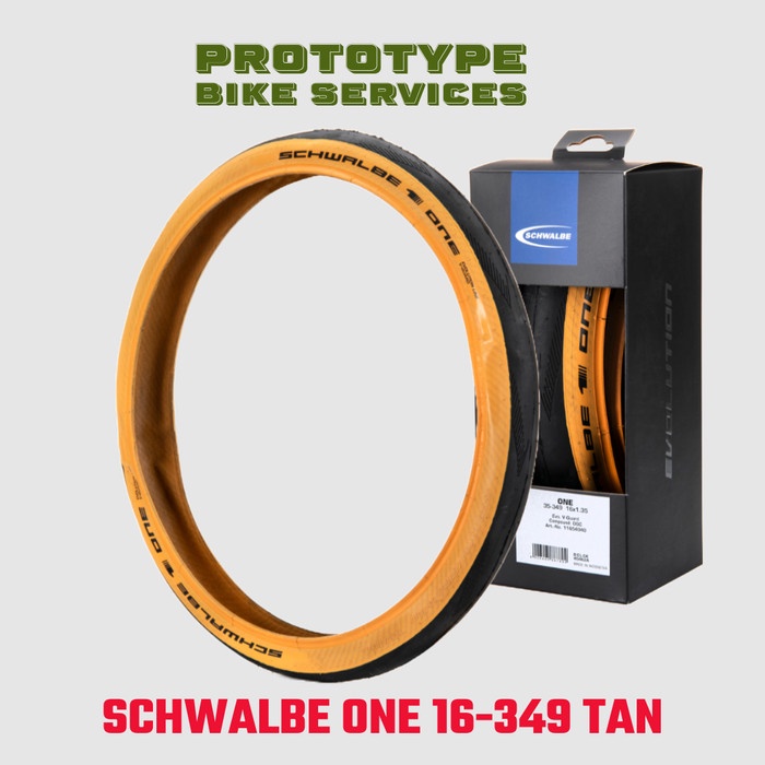 ✨New Schwalbe One Tanwall 16-349 16X1.35 Limited