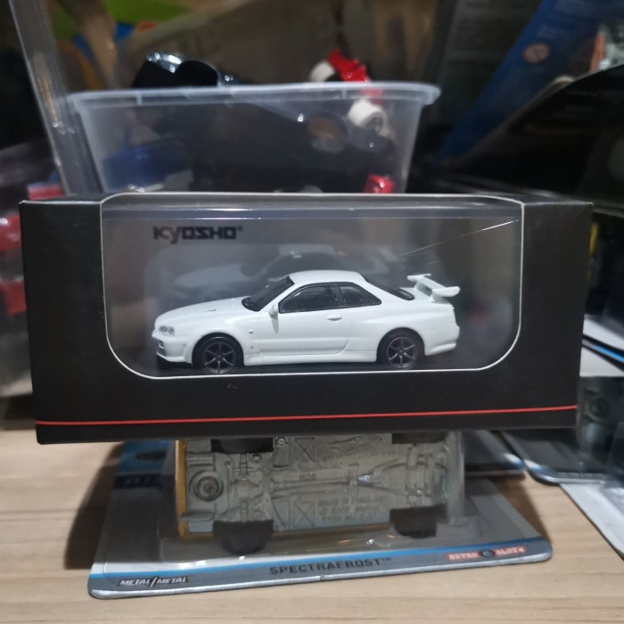 ✅COD Kyosho 1 64 Nissan Skyline Gtr R34 Putih White Bnr34 Limited