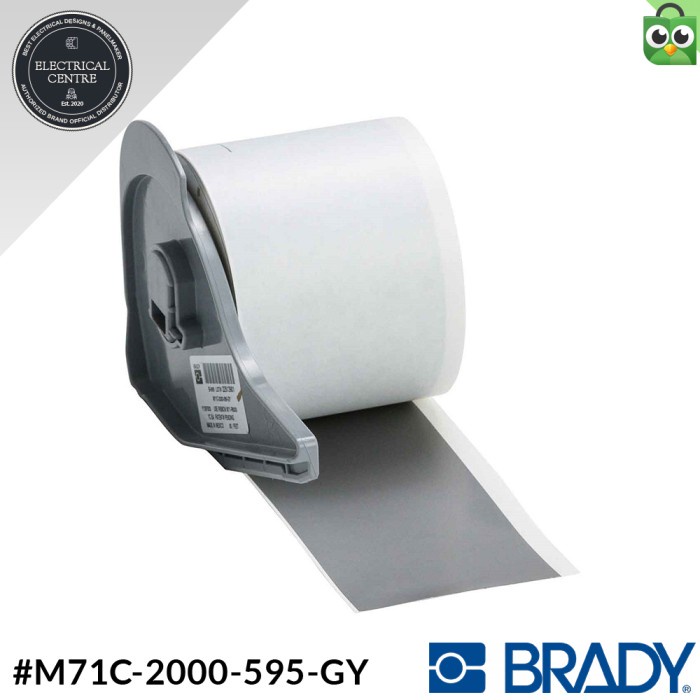 

✨Sale Brady M71C-2000-595-Gy Vinyl Label 142359 Terbatas