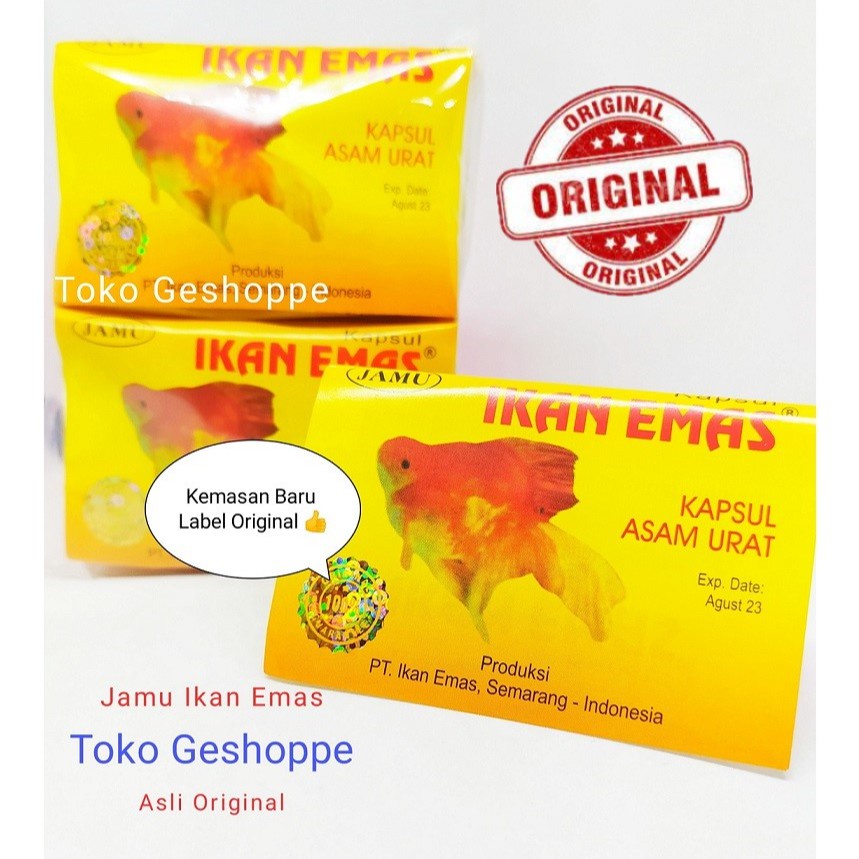 Jamu Asam urat pegal linu cap Ikan emas