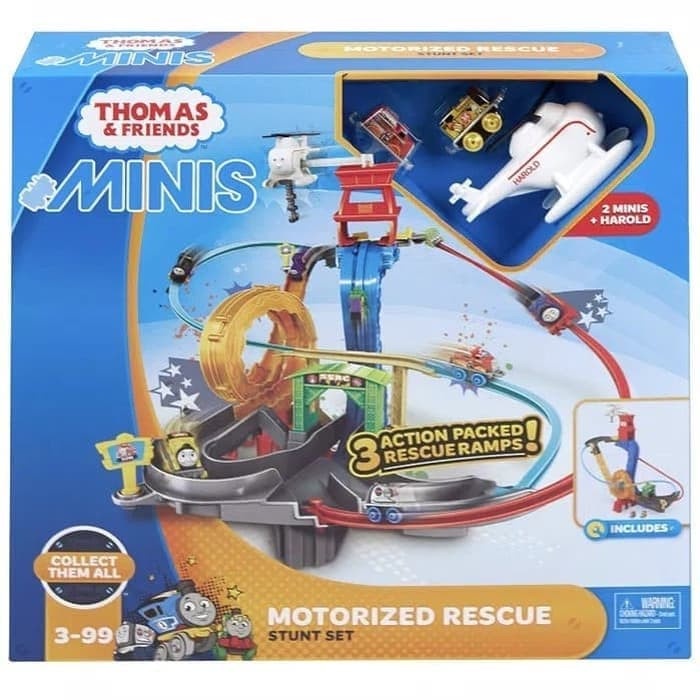 ✨New Thomas And  Friends Minis Motorized Rescue Stunt Set Bisa Sameday
