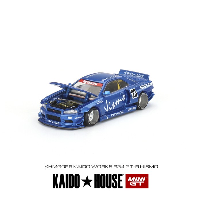 ✅COD Mini Gt Nissan Skyline Gtr R34 Kaido House Nismo Blue Bisa Sameday