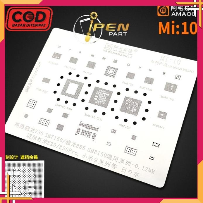 Plat Cetakan Pm8150 Sm8150 Amaoe Original Bahan Jepang Mi10 Bga