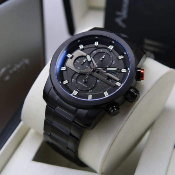 ✅Sale Jam Tangan Pria Alexandre Christie Ac 6559 Original - Full Black Terbatas