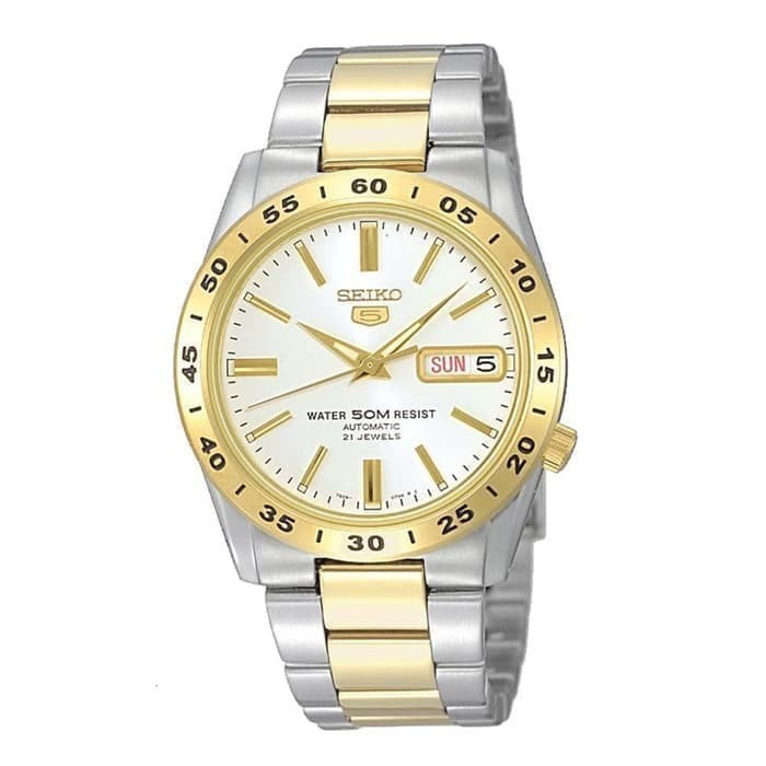 ✅Ori Jam Tangan Seiko 5 Automatic Pria Snke04 Snke04K1 Silver Gold Original Terbatas
