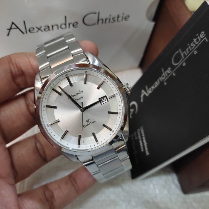 ✅Ori Jam Tangan Pria Original Alexandre Christie Ac 8648 Md St Solid Terbaru