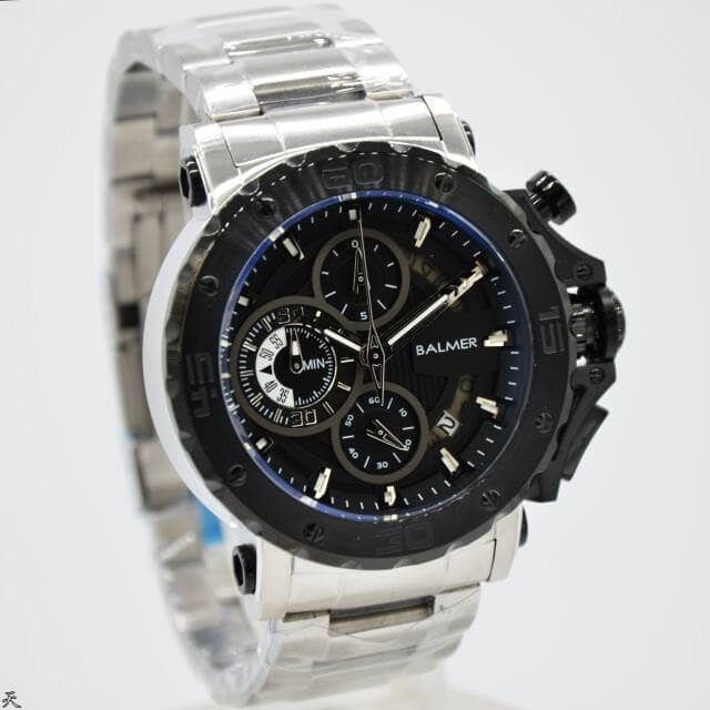 ✅Original Jam Tangan Pria Original Balmer B7975M Silver Black Terbatas