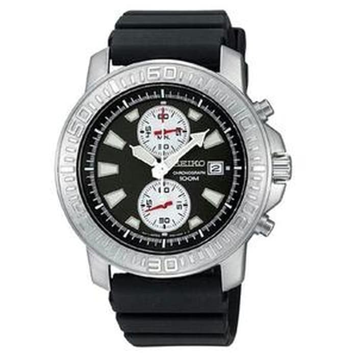 ✅Sale Seiko Snn203P1 Snn203 Chronograph Silver Black Original Limited