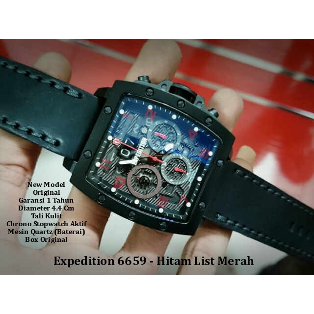 ✅Ori Jam Tangan Expedition 6659 Hitam Original Bisa Sameday