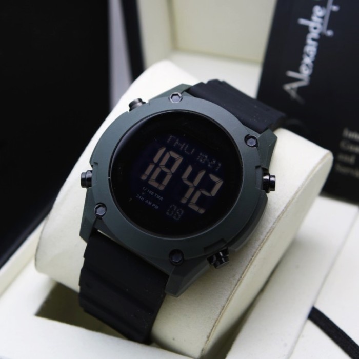 ✅Ori Jam Tangan Pria Alexandre Christie Ac 9376 Ac9376 Grey Black Limited