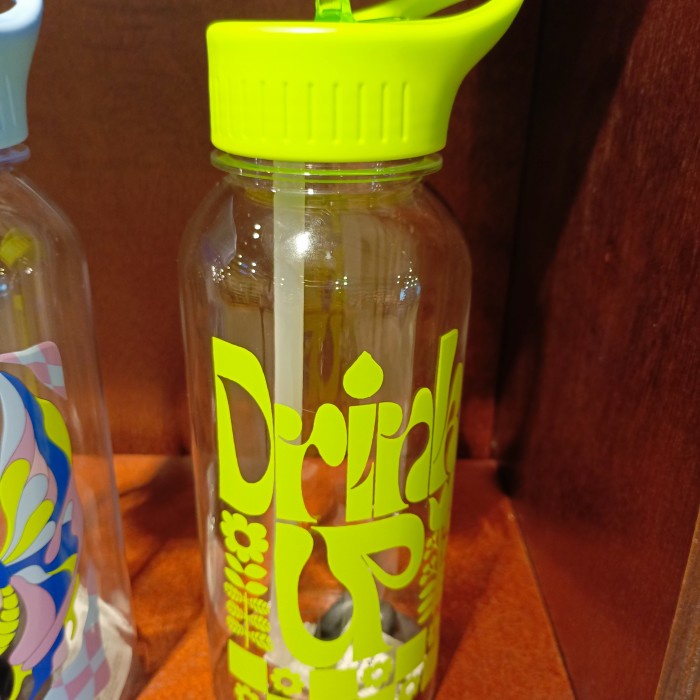 ✅Termurah Botol Minum Typo Hijau Neon Drink Up Terbaru