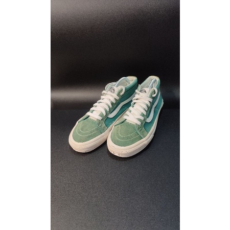 Sepatu Shoes VANS Mid Old Skool Green Suede