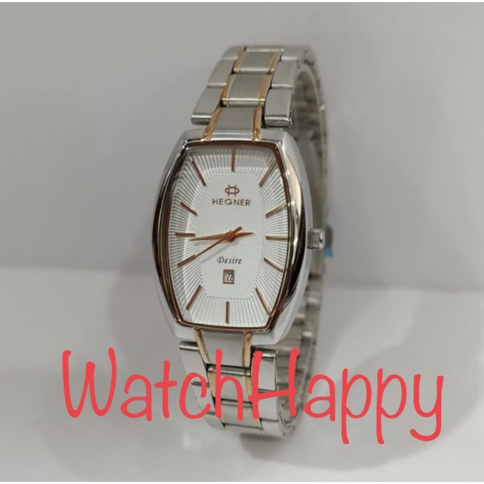 ✅Ori Hegner 1663 Hw1663 Hw 1663 Ladies Silver Rose Gold Stainless Original Berkualitas