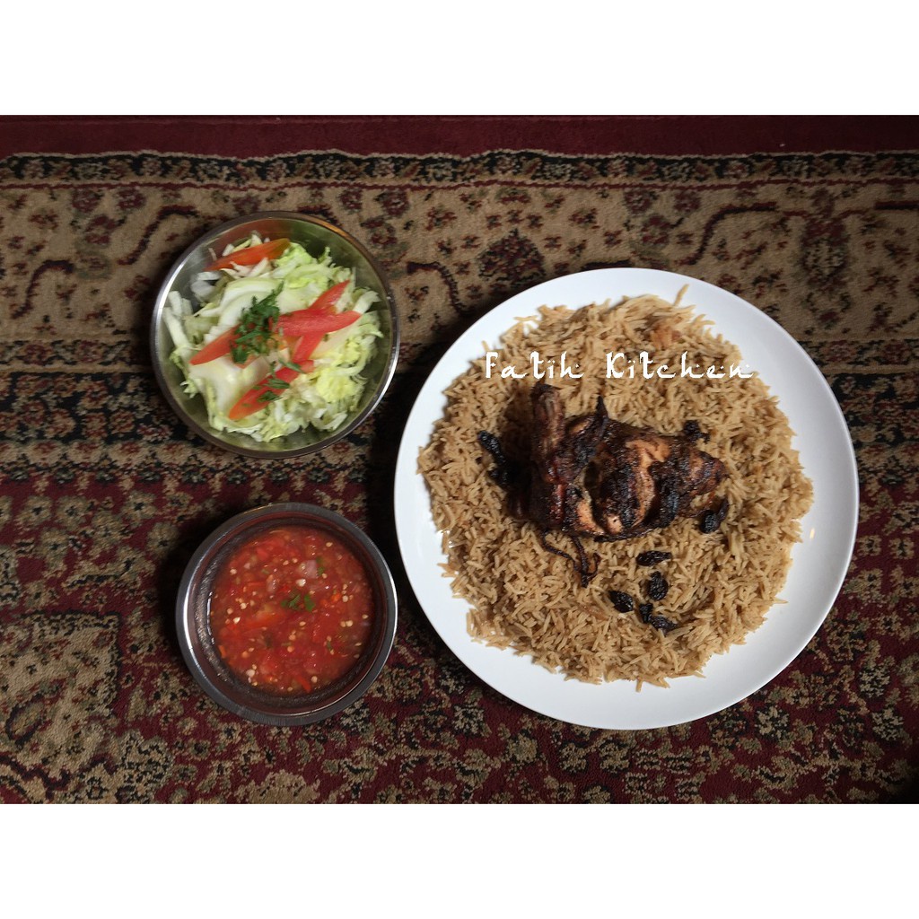 

Merhan Nasi Mandhi 500 Gram - Paket Beras Basmati Dan Bumbu Mandi - Merhan Mandi