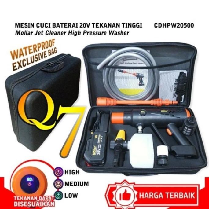 Jet Cleaner Cordless Mollar Q7 Baterai 20v / Mollar CD-HPW20500