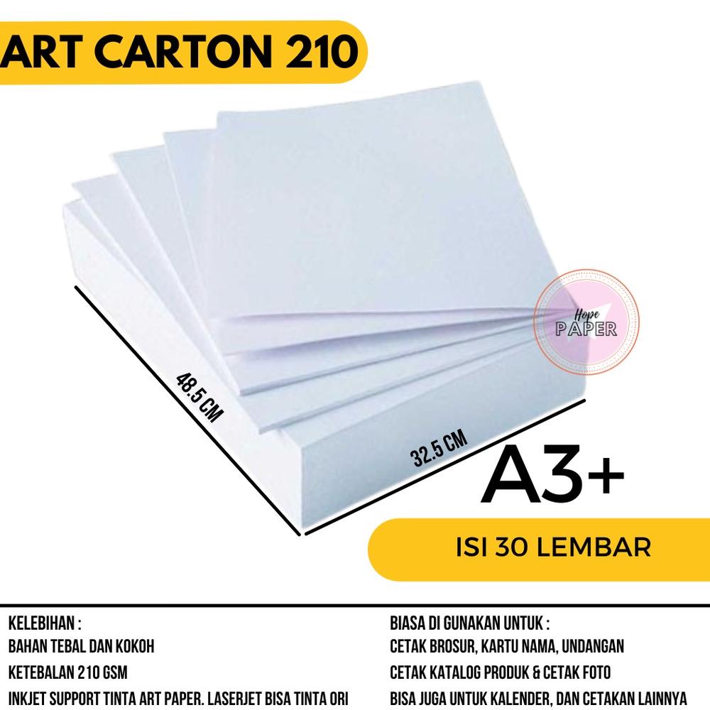 

Model baru - Kertas Art Carton A3 Plus 210 gsm isi 30 lembar / Art Karton A3 Plus 210 gsm !!