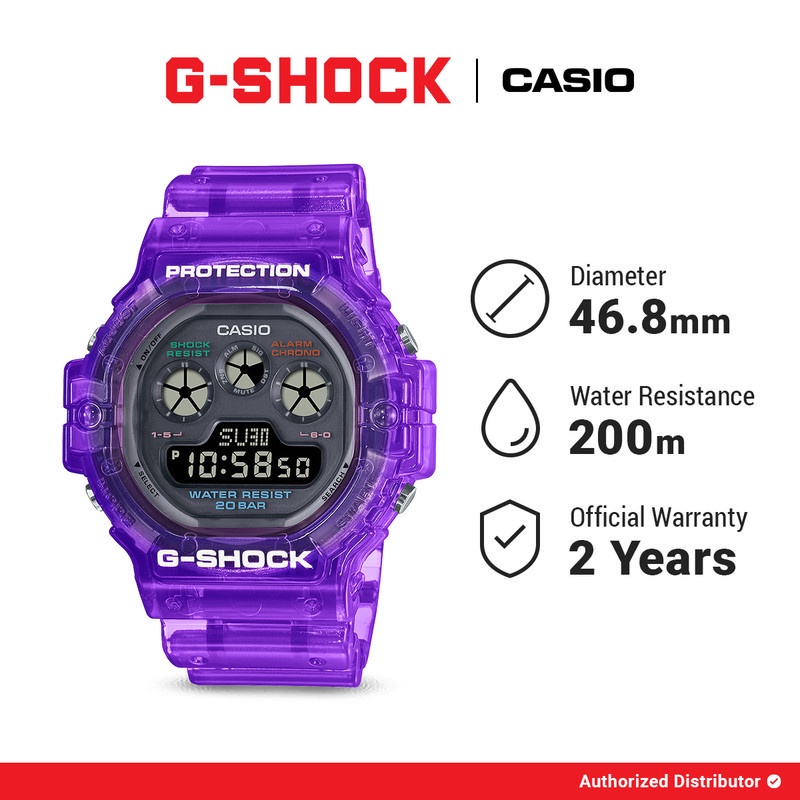 [READY INSTANT] G-Shock Jam Tangan Pria DW-5900JT-6DR Original Digital Purple