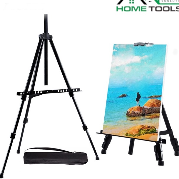 

(G13ご) Tripod Stand Holder Lukisan Dudukan Bingkai Lukis Portable Standing Frame Tatakan Papan Kanvas Easel.