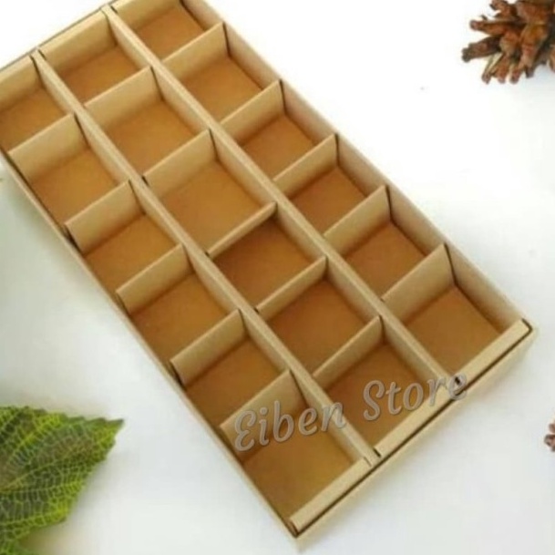 

Box Mika Coklat Sekat -18 Gold Color isi-5pcs ❀pcb✧
