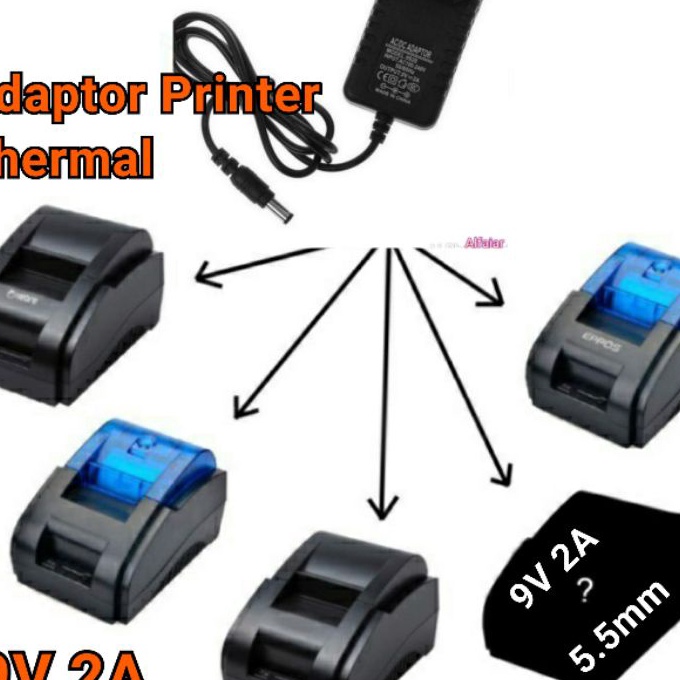 (K57㊚] Adaptor Printer Thermal Charger SMARTCOM RPP02 EPPOS 58mm C-58BT C58D✓..