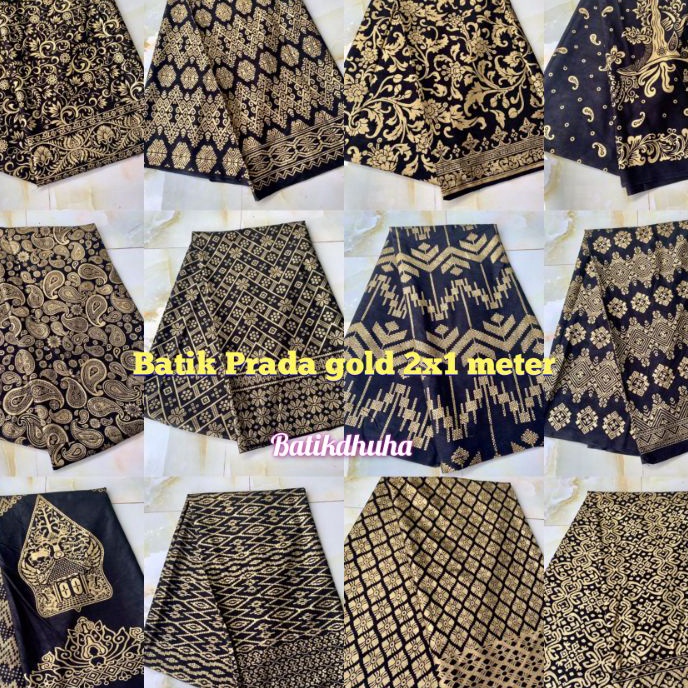 [W6-4㊠] KAIN BATIK SONGKET PRADA ANJANI / KAIN BATIK PRADA BALI WARNA GOLD..!