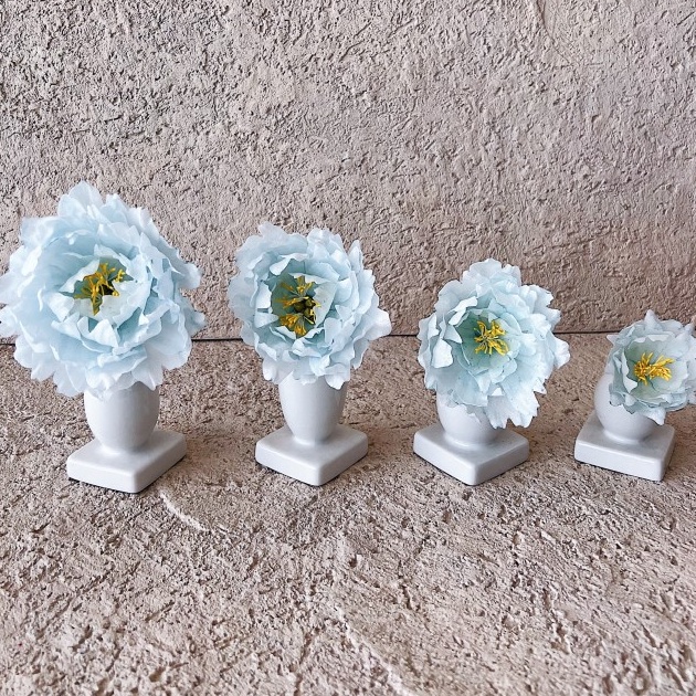 

Wafer Paper Flowers - Peony Soft Blue - Size S ♚ekf»