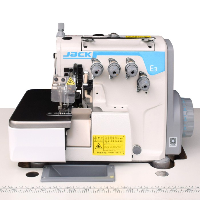 Mesin Obras Jack E3-4 - Obras Kaos Benang 4 Industrial Motor Servo Berkualitas