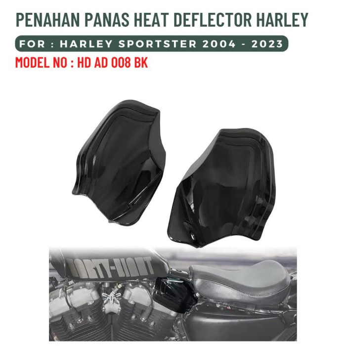 PENAHAN PANAS HEAT DEFLECTOR HARLEY SPORTSTER 2004-2023 HD AD 008 BK