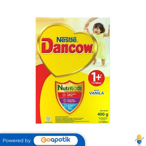 

DANCOW 1+ NUTRITODS USIA 1-3 TAHUN RASA VANILLA 400 GRAM BOX